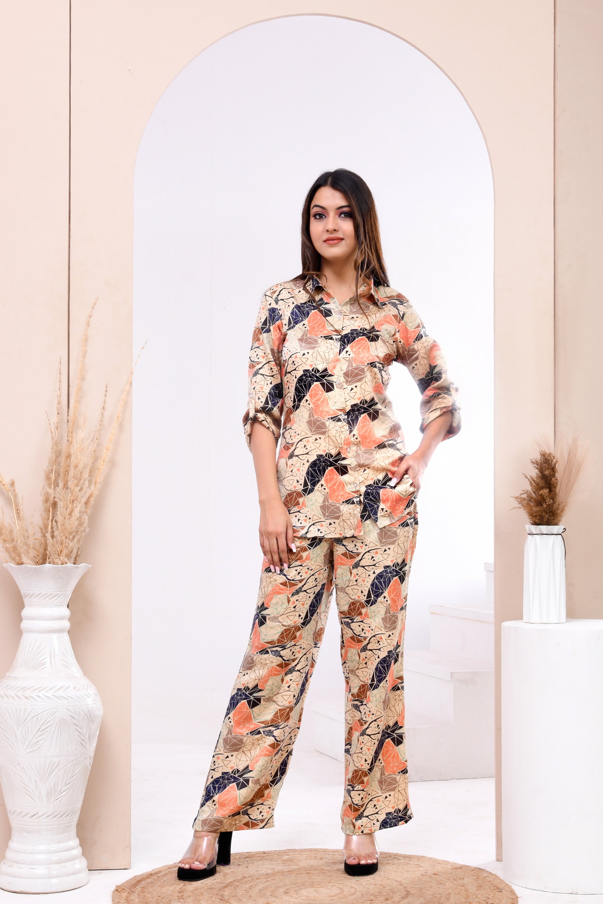 Aviary Beige Co-ord Set