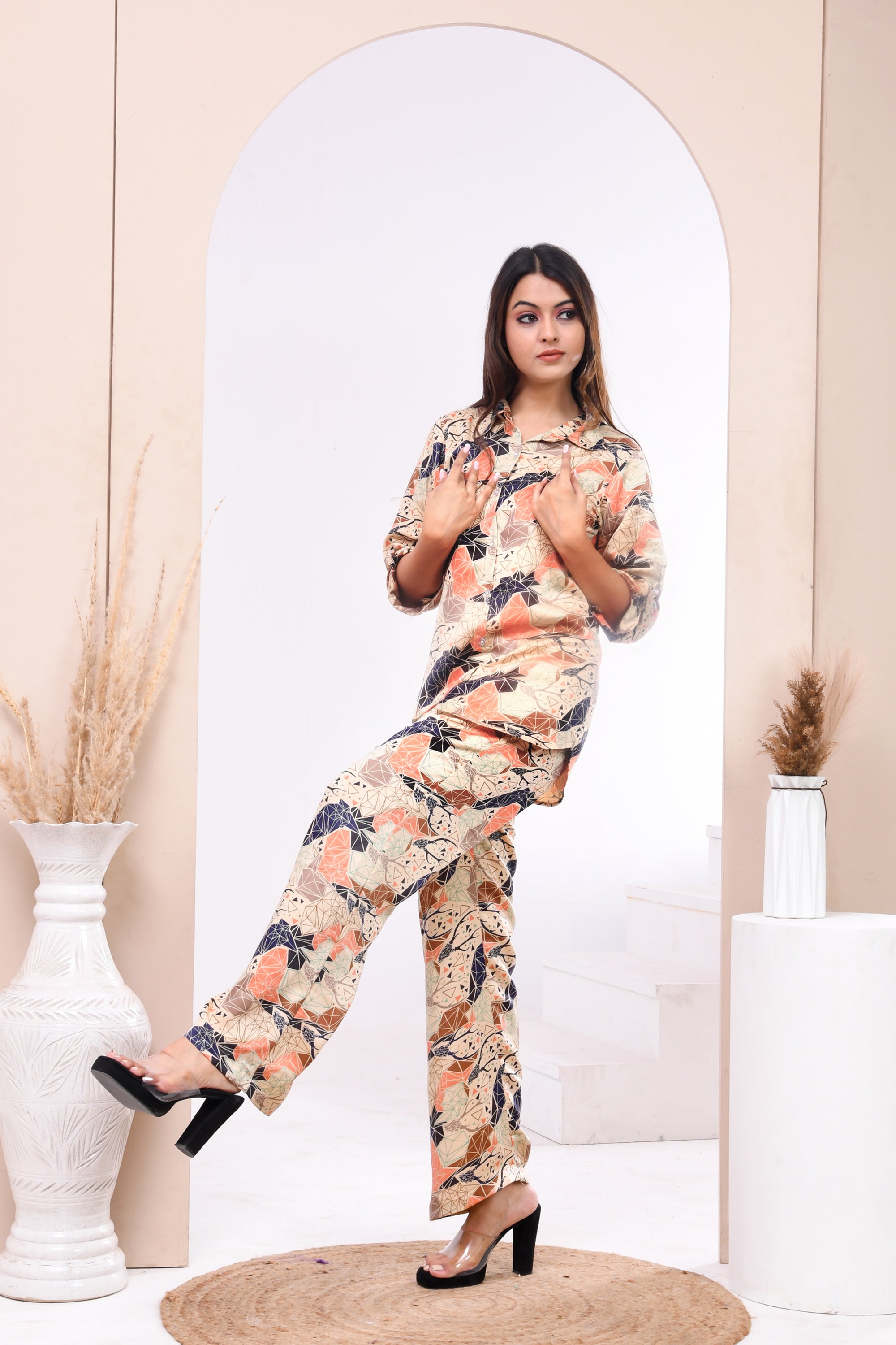 Aviary Beige Co-ord Set