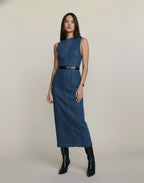 Rossele Denim Indigo Midi Dress