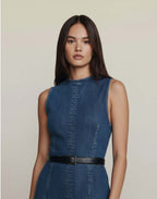 Rossele Denim Indigo Midi Dress