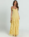 Solstice Tiered Ruffle Maxi Gown